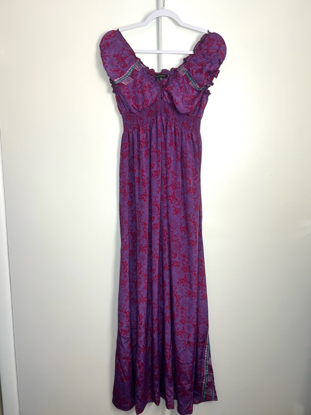 Karma Highway Purple Floral Maxi Dress